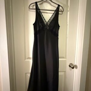 Wilfred Black Satin Lace Midi